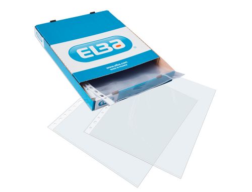 Bolsa catalogo/mica elba standard folio 70 microns cristal caixa de 100 unidades , Elba , 155324 , 8412771209179
